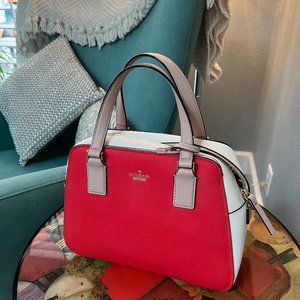 Kate Spade PERFECT Reddish Orange Satchel Handbag